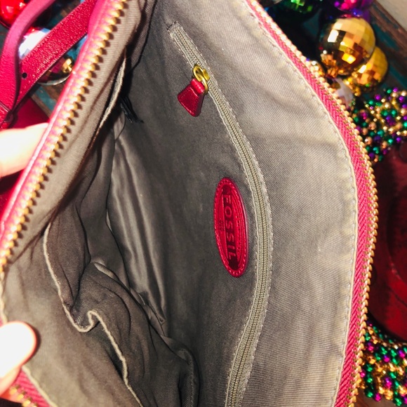 FOSSIL EUC Maroon Expandable Purse & Wallet - Picture 7 of 8